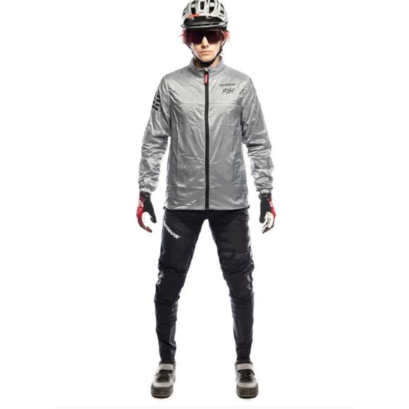 Fasthouse Tracker Packable Windbreaker - Light Gray Men's Size XL NEW NWT - Picture 1 of 7
